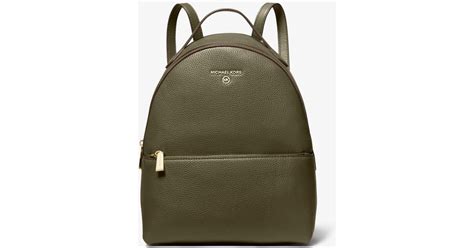 Michael Kors olive green backpack